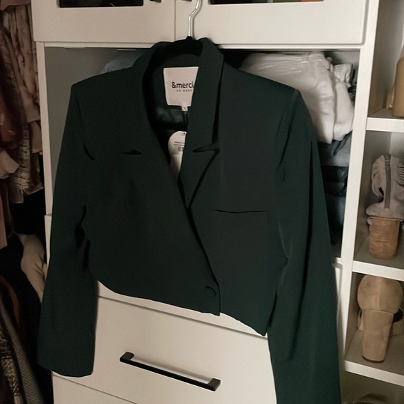 Cropped blazer - Picture 3 of 5